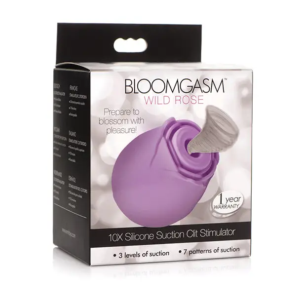 Inmi Bloomgasm Wild Rose 10X Stimulator - Purple - Stimulators