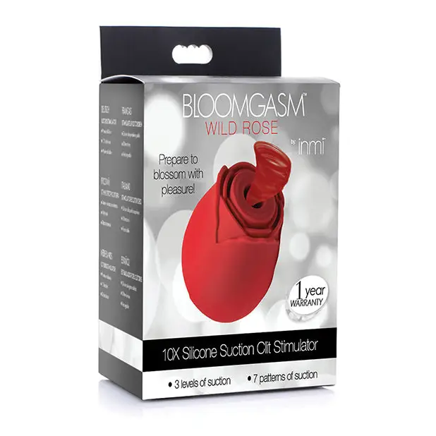 Inmi Bloomgasm Wild Rose 10X Stimulator - Red - Stimulators