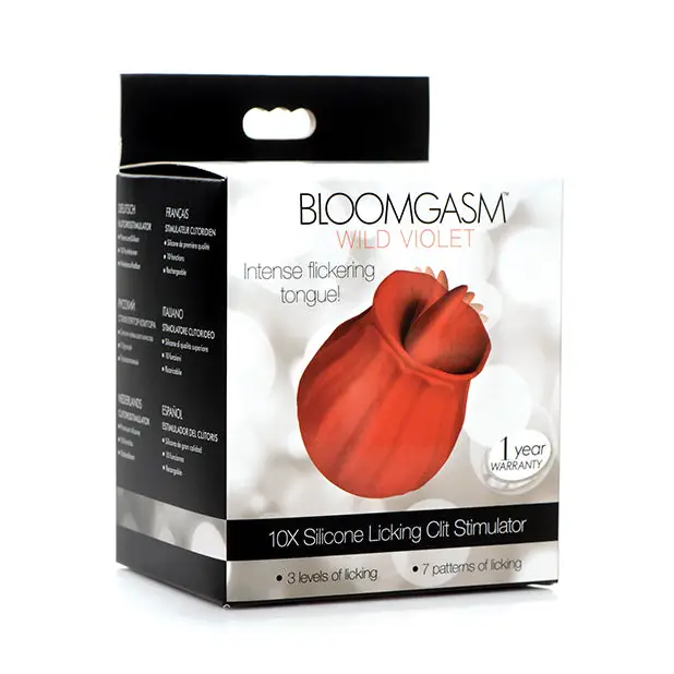 Inmi Bloomgasm Wild Violet 10X Licking Stimulator - Red - Stimulators