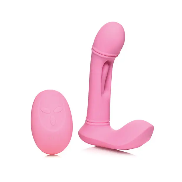 Inmi G-Flick Flicking G-Spot Vibrator w/Remote - Pink - Vibrators