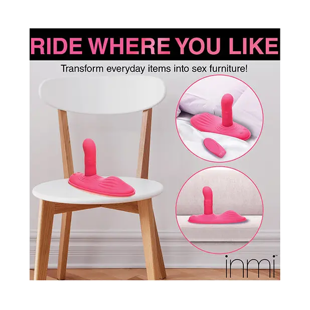 Inmi Spin N’ Grind Rotating & Vibrating Silicone Grinder - Pink - Vibrators