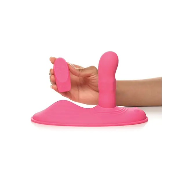 Inmi Spin N’ Grind Rotating & Vibrating Silicone Grinder - Pink - Vibrators