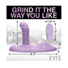 Inmi Thrust N’ Grind Thrusting & Vibrating Silicone Grinder - Purple - Vibrators
