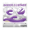 Inmi Tri-Flick Flicking Rabbit Vibrator - Purple - Vibrators