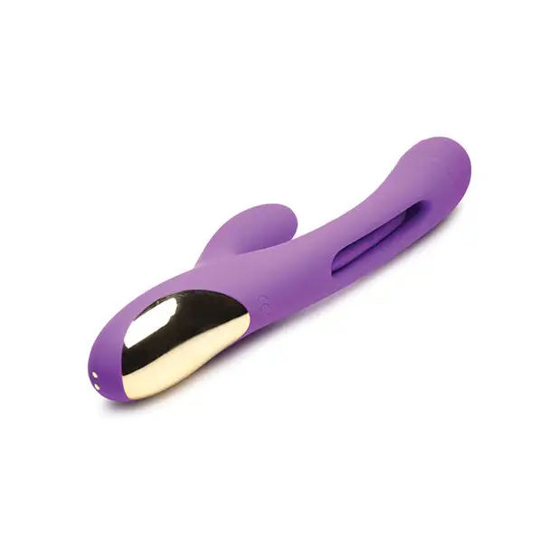 Inmi Tri-Flick Flicking Rabbit Vibrator - Purple - Vibrators