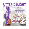 Inmi Tri-Flick Flicking Rabbit Vibrator - Purple - Vibrators