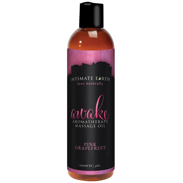Intimate Earth Awake Massage Oil - 120 ml Pink Grapefruit - Massage Products