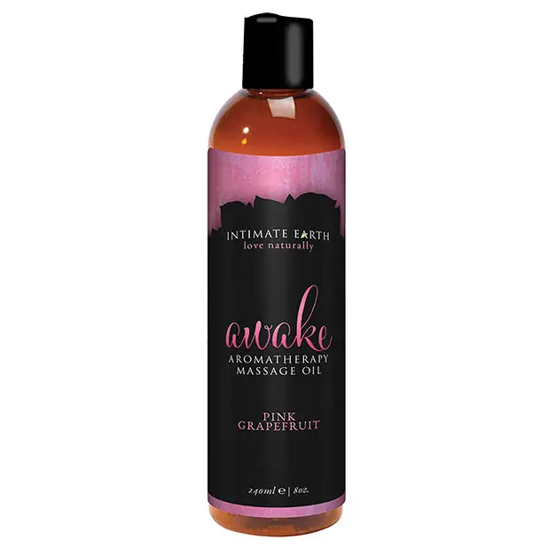 Intimate Earth Awake Massage Oil - 240 ml Pink Grapefruit - Lubricants