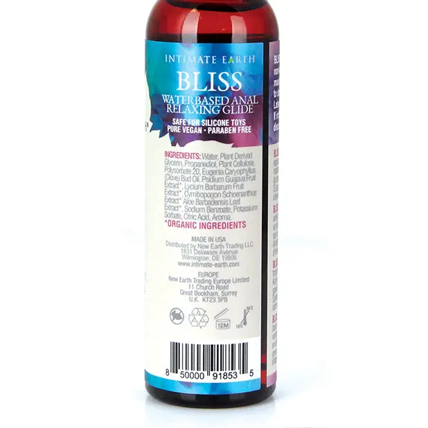 Intimate Earth Bliss Anal Relaxing Waterbased Glide - 120 ml - Lubricants