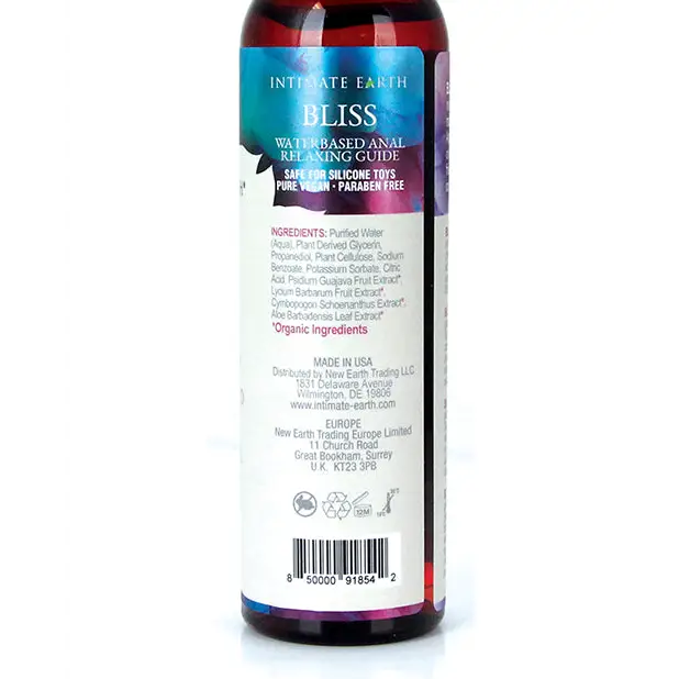 Intimate Earth Bliss Anal Relaxing Waterbased Glide - 240 ml - Lubricants