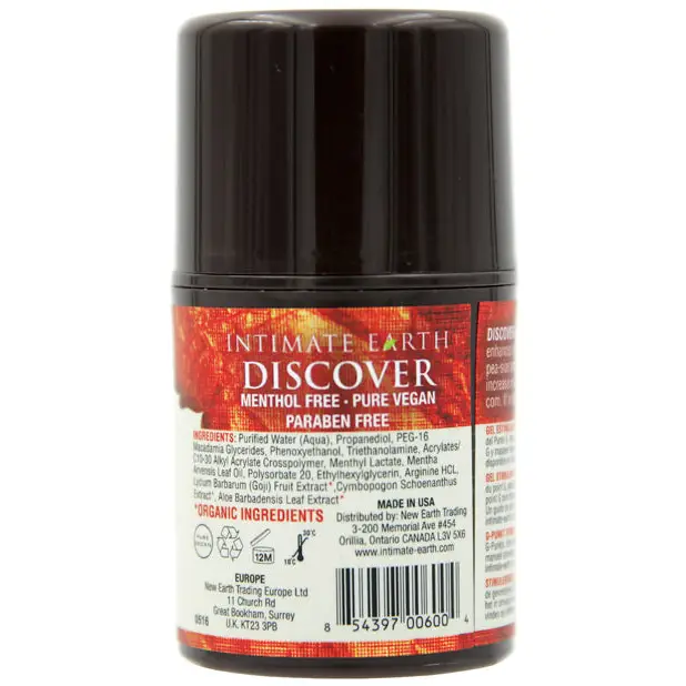 Intimate Earth Discover G-Spot Gel - 30 ml - Sexual Enhancers