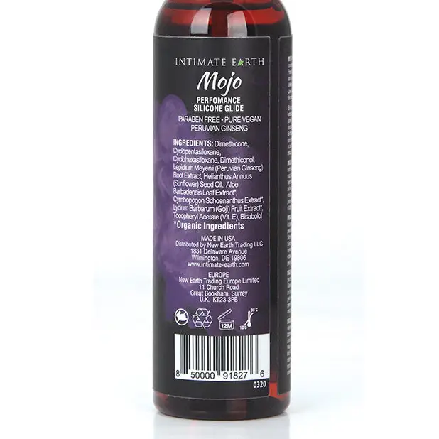 Intimate Earth Mojo Silicone Performance Gel - 4. oz Peruvian Ginseng - Lubricants