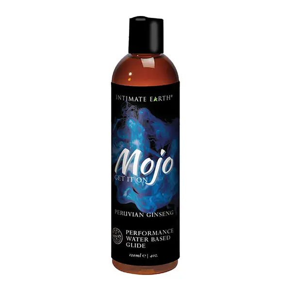 Intimate Earth Mojo Water Based Performance Glide - 4 oz Peruvian Ginseng - Lubricants