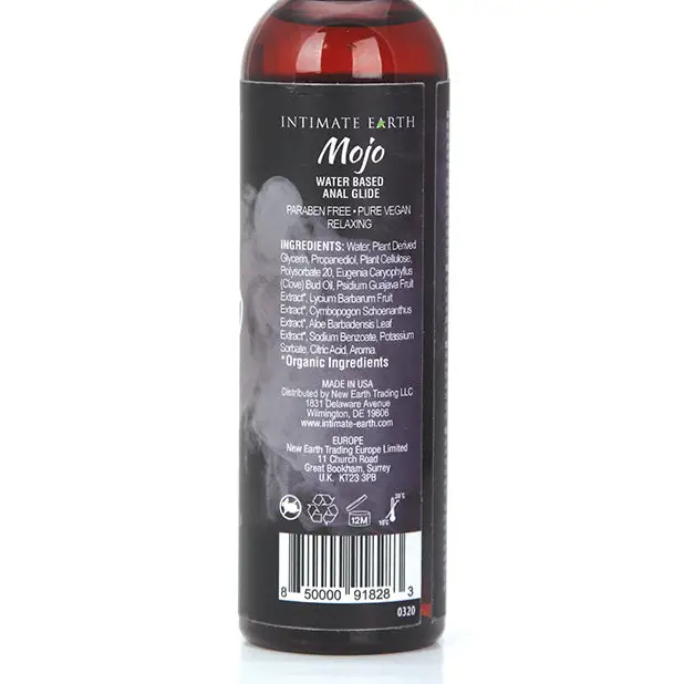 Intimate Earth Mojo Water Based Relaxing Anal Glide - 4 oz - Lubricants