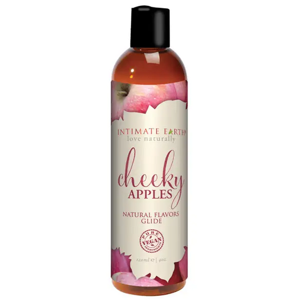 Intimate Earth Natural Flavors Glide - 120 ml Cheeky Apples - Massage Products