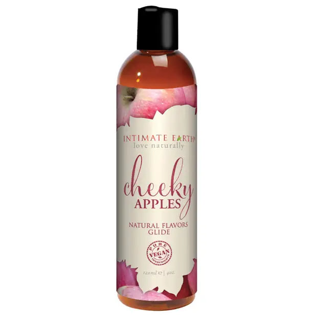 Intimate Earth Natural Flavors Glide - 120 ml Cheeky Apples - Massage Products