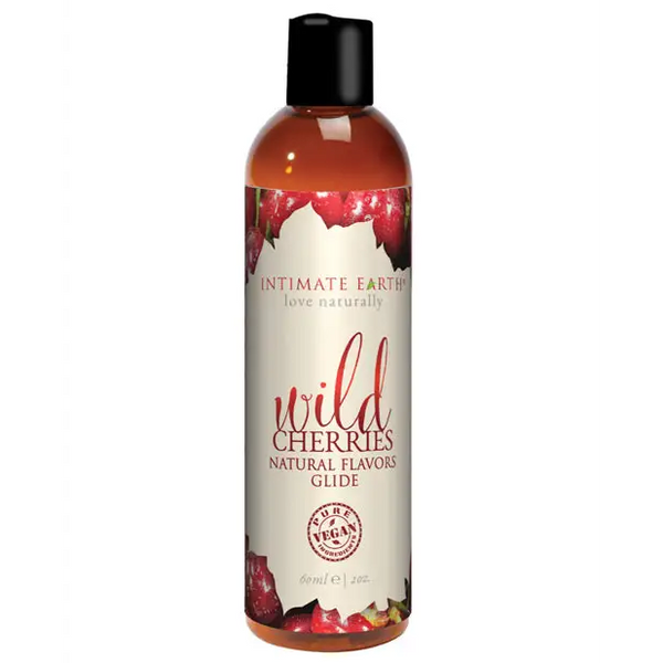 Intimate Earth Natural Flavors Glide - 60 ml Wild Cherries - Massage Products