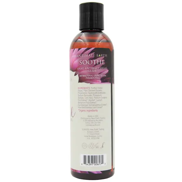 Intimate Earth Soothe Anti-Bacterial Anal Lubricant - 240 ml - Lubricants