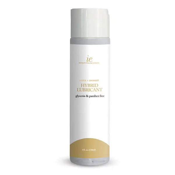 Intimate Enhancements Hybrid Lubricant - 4 oz Water/Coconut - Lubricants