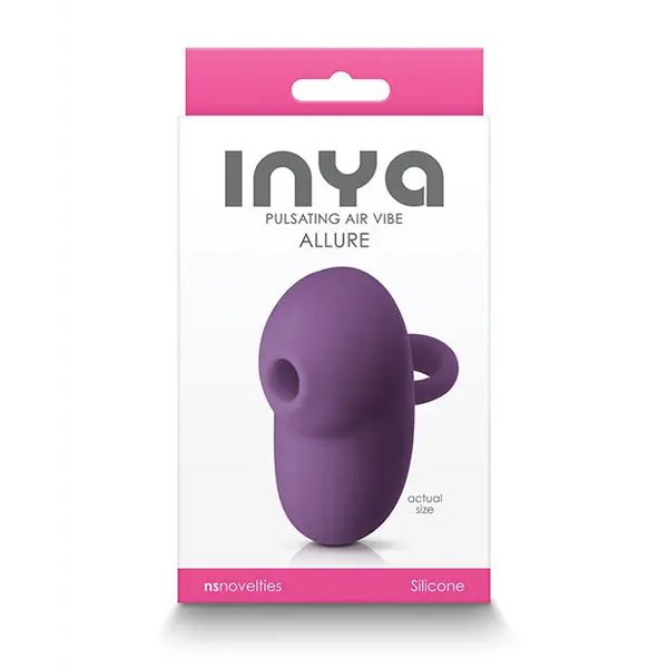 INYA Allure Pulsating Air Vibe - Dark Purple - Stimulators
