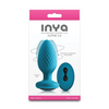 INYA Alpine 2.0 Gyrating & Vibrating Anal Plug w/Remote - Teal - Anal Products
