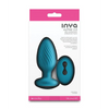 INYA Alpine 2.0 Gyrating & Vibrating Anal Plug w/Remote - Teal - Anal Products