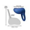 INYA Regal Rechargeable Vibrating Ring - Blue - Penis Enhancement