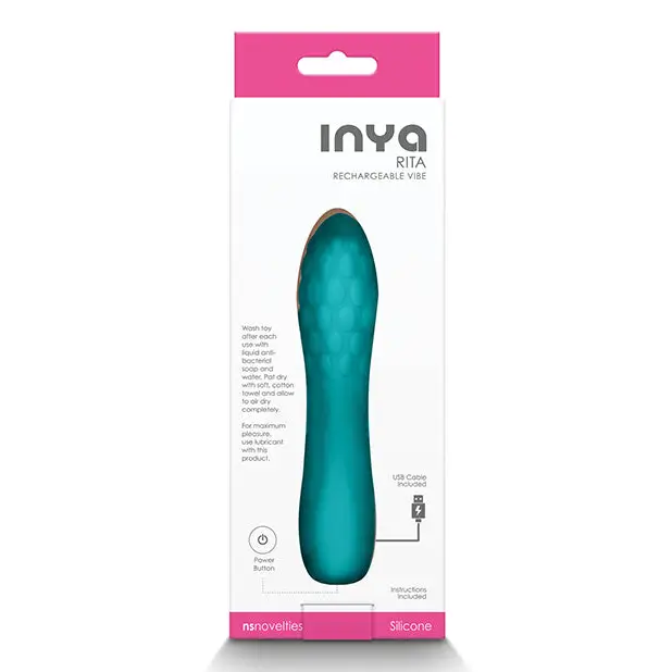 INYA Rita Rechargeable Vibe - Teal - Vibrators
