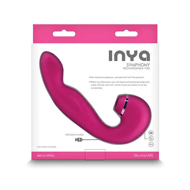 INYA Symphony G Spot Vibe w/Suction - Pink - Stimulators