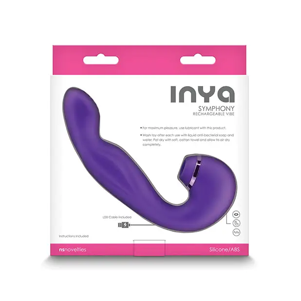 INYA Symphony G Spot Vibe w/Suction - Purple - Stimulators