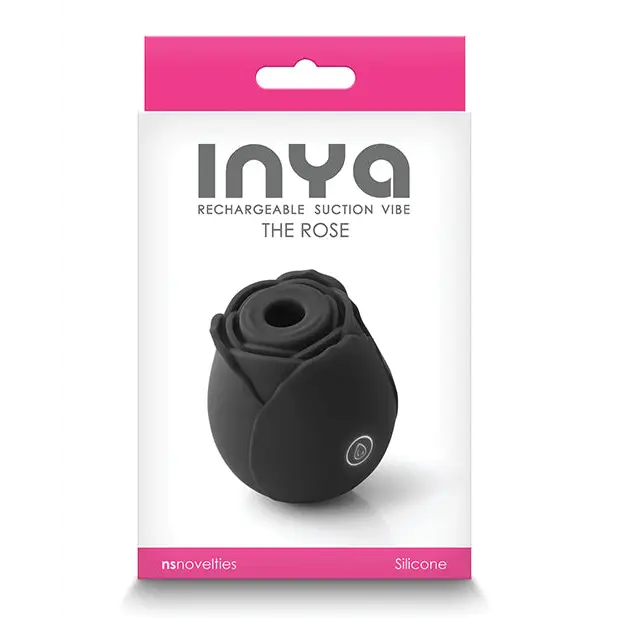 INYA The Rose Rechargeable Suction Vibe - Black - Stimulators