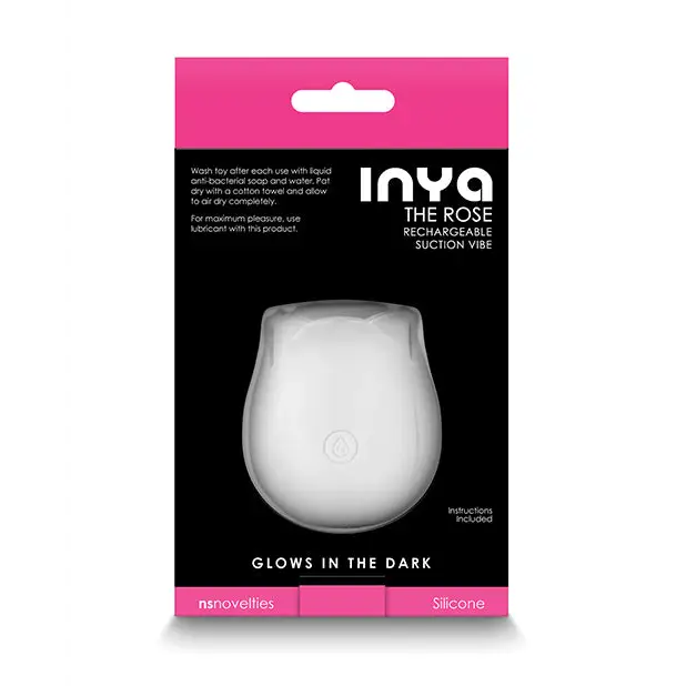 INYA The Rose Rechargeable Suction Vibe - Glow in the Dark
