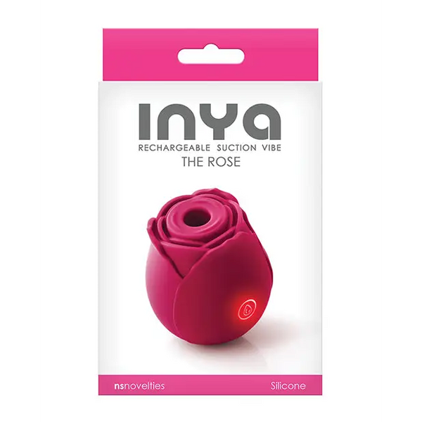 INYA The Rose Rechargeable Suction Vibe - Red - Stimulators