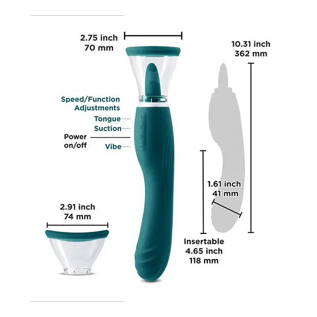 INYA Triple Delight - Dark Teal - Stimulators