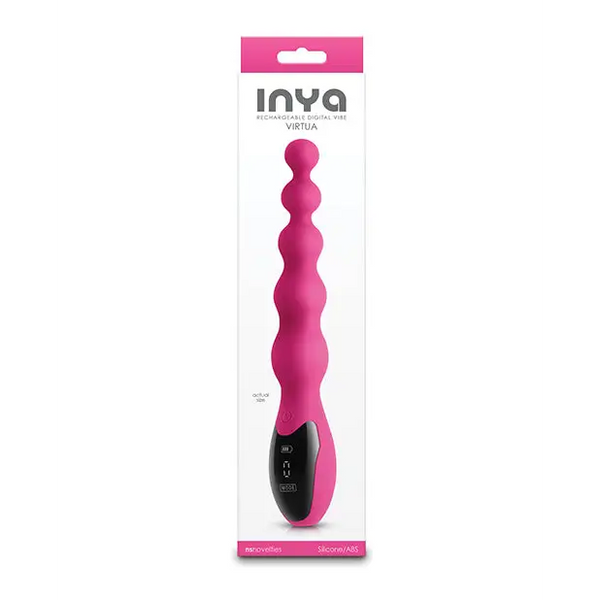 INYA Virtua Digital Beaded Anal Vibrator - Pink - Anal Products