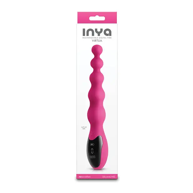 INYA Virtua Digital Beaded Anal Vibrator - Pink - Anal Products