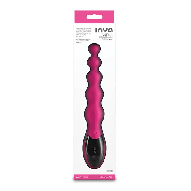 INYA Virtua Digital Beaded Anal Vibrator - Pink - Anal Products