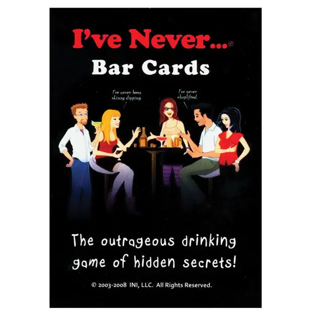 I’ve Never Bar Cards - Games for Parties