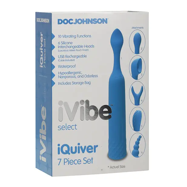 iVibe iQuiver 7 Piece Set - Periwinkle - Stimulators