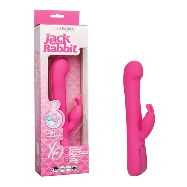 Jack Rabbit Elite Beaded G Rabbit - Pink - Vibrators