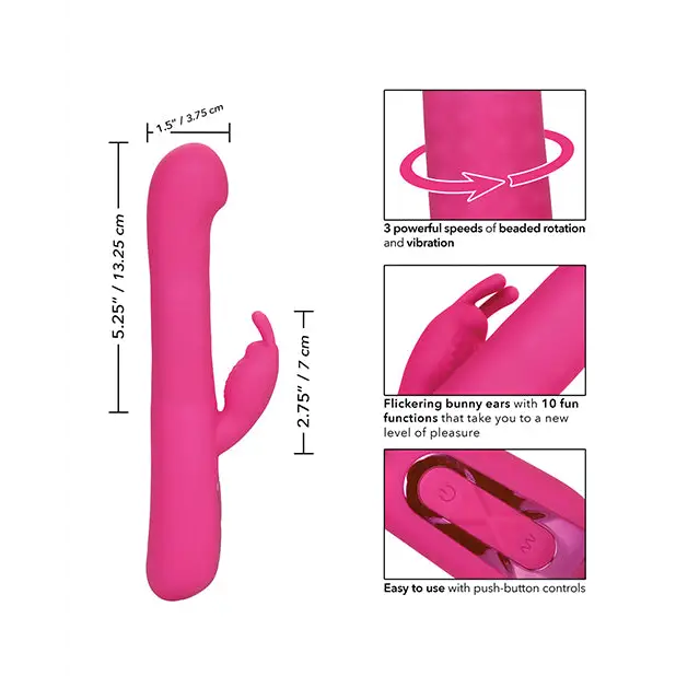 Jack Rabbit Elite Beaded G Rabbit - Pink - Vibrators