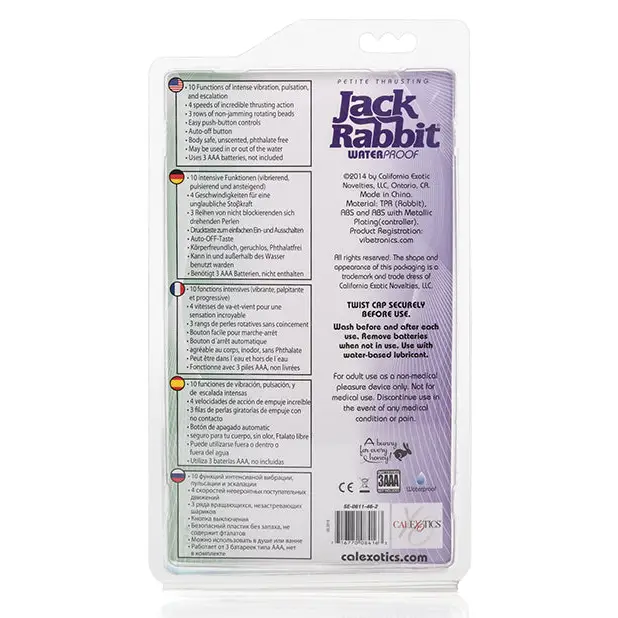 Jack Rabbit Petite Thrusting - Purple - Vibrators