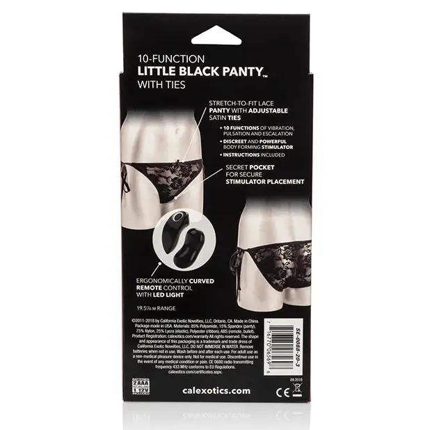 Jack Rabbit Remote Control Little Black Panty - 10 Function - Stimulators