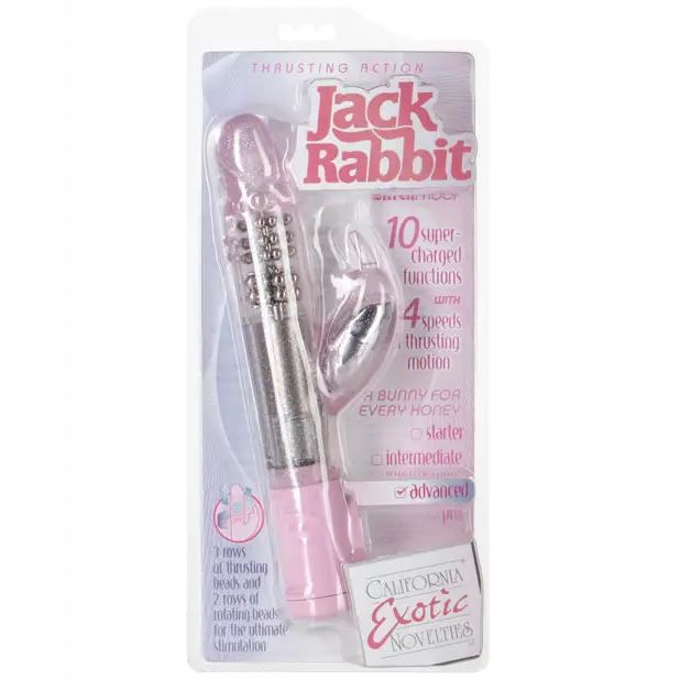 Jack Rabbit Thrusting Action - Pink - Vibrators