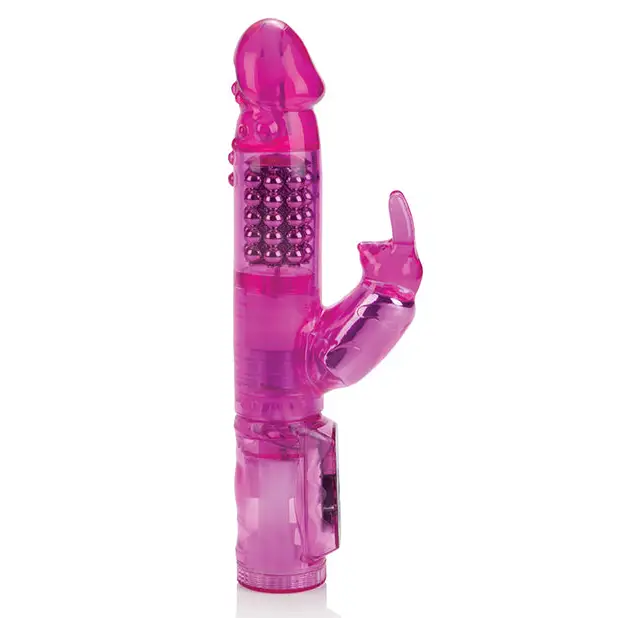 Jack Rabbit w/Floating Beads Waterproof - Pink - Vibrators