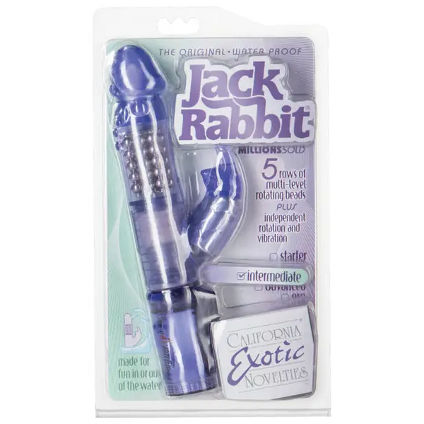 Jack Rabbit w/Floating Beads Waterproof - Purple - Vibrators