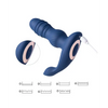 Jaden Thrusting Prostate Massager Vibrating Butt Plug Anal Sex Toy - Blue - Anal Products