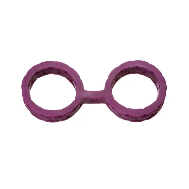 Japanese Bondage Silicone Cuffs Large - Purple - Bondage Blindfolds & Restraints