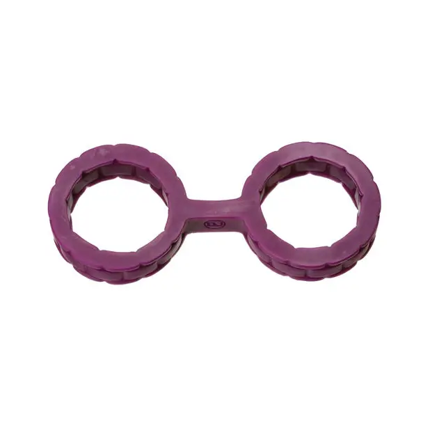 Japanese Bondage Silicone Cuffs Small - Purple - Bondage Blindfolds & Restraints