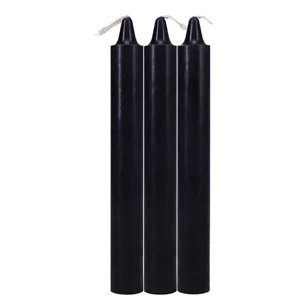 Japanese Drip Candles - Pack of 3 Black - Bondage Blindfolds & Restraints